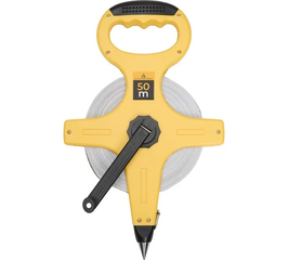 Рулетка геодезическая, 50м, лента армированная стекловолокном, ABS пластик ALUKOMTOOLS